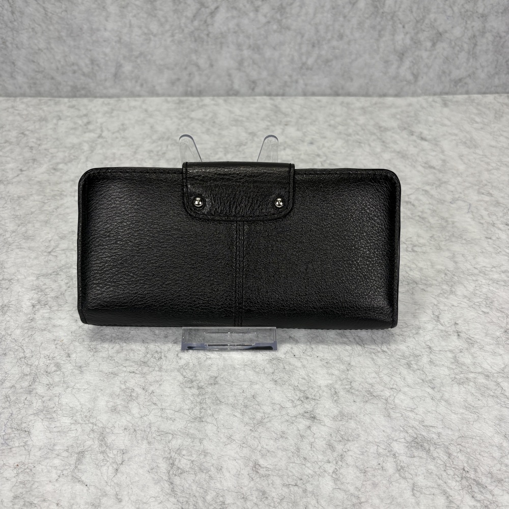Coach Ashley Black Leather Slim Trifold Wallet -  Read Condition - Picture 2 of 5